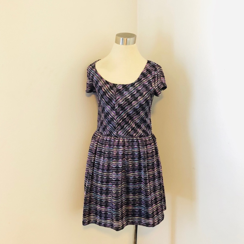 Lily Rose Striped Fit & Flare Mini